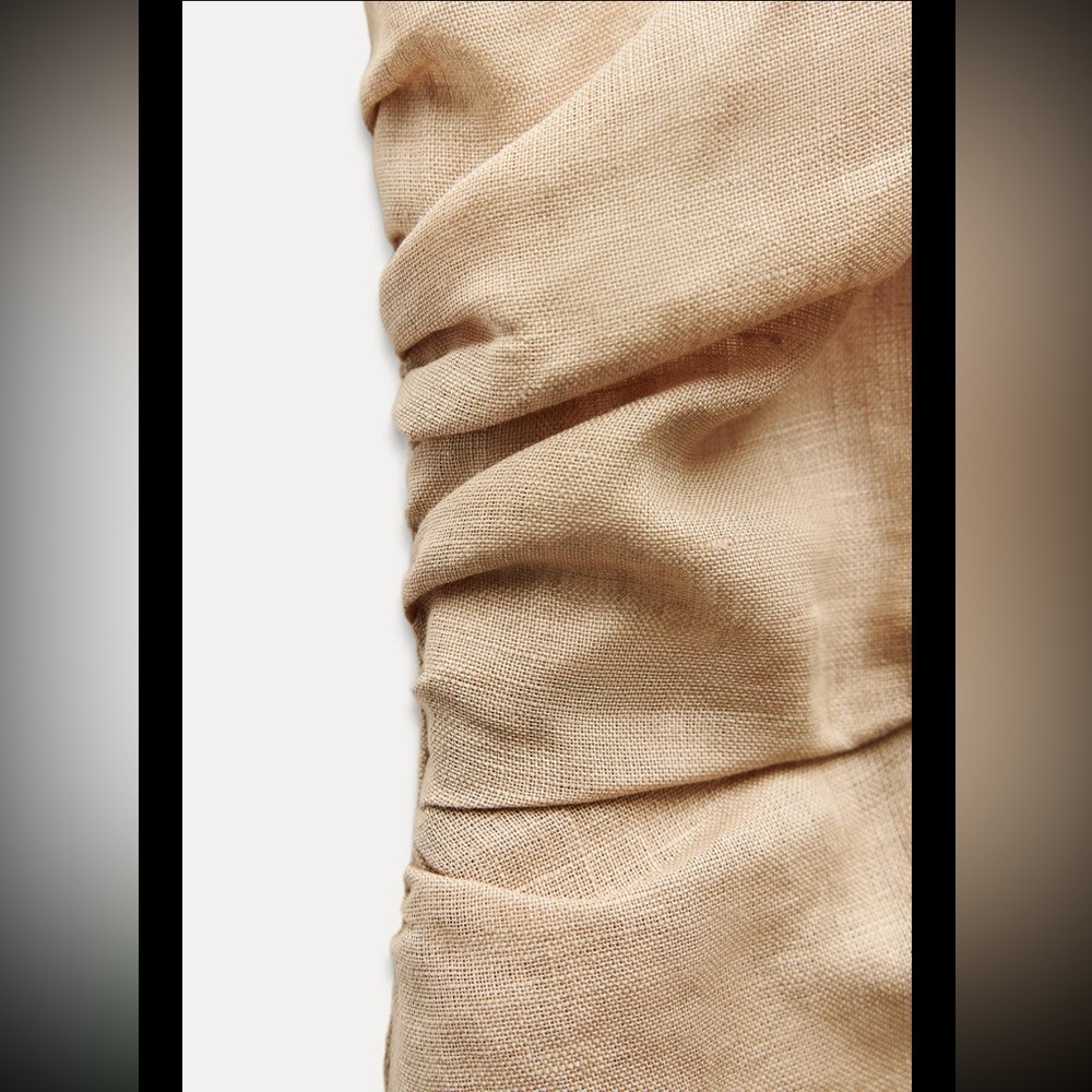 Zara 100% linen halter vest jumpsuit - Picture 6 of 8